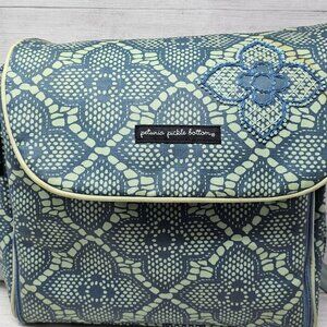 Petunia Pickle Bottom Boxy Diaper‎ Bag Backpack Blue Teal
